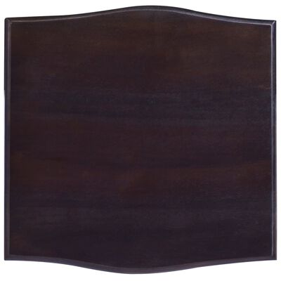 vidaXL Mesita de noche madera maciza de caoba negro claro 40x40x45 cm