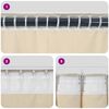vidaXL Cortinas opacas 2 pcs Crema 140 x 245 cm Terciopelo