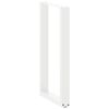 vidaXL Patas para mesa de bar en forma de U (2 unidades), color blanco, 40 x (90-91) cm, acero