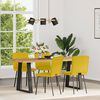 vidaXL Sillas de comedor 4 unidades terciopelo amarillo