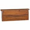 vidaXL Percha Marr&oacute;n 70 x 11 x 27 cm Madera de Caoba S&oacute;lida