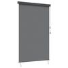 vidaXL Estor enrollable Gris Claro 120 x 250 cm Tela y Aluminio