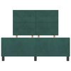 vidaXL Cama tipo Box Spring Verde oscuro 140 x 190 cm Terciopelo