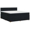 vidaXL Cama box spring con colch&oacute;n Negro 140 x 200 cm Tela