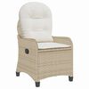 vidaXL Sill&oacute;n reclinable Beige 56 x 66 x 95 cm rat&aacute;n sint&eacute;tico