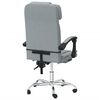 vidaXL Silla de oficina reclinable con masaje de tela gris claro