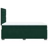 vidaXL Cama box spring con colch&oacute;n terciopelo verde oscuro 120x200 cm