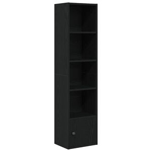 vidaXL Estanter&iacute;a de madera de ingenier&iacute;a roble negro 31x24x127 cm