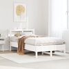 vidaXL Estructura cama sin colch&oacute;n madera maciza pino blanca 100x200cm