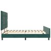 vidaXL Cama tipo Box Spring Verde oscuro 180 x 200 cm Terciopelo