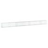 vidaXL Cesta de gaviones con cubierta hierro galvanizado 700x50x50 cm