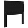 vidaXL Cabecero con cabecera Roble Negro 80 cm Madera contrachapada