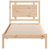 vidaXL Cama extralarga sin colchón madera maciza 100x210 cm