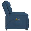 vidaXL Sillón de masaje elevable de tela azul