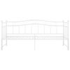 vidaXL Sof&aacute; cama extra&iacute;ble sin colch&oacute;n metal blanco 90x200cm