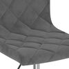 vidaXL Sillas de comedor giratorias 6 unidades terciopelo gris oscuro
