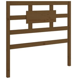 vidaXL Cabecero de cama madera maciza pino marr&oacute;n miel 95,5x4x100 cm