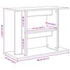 vidaXL Soporte para acuario madera ingenier&iacute;a roble marr&oacute;n 80x35x60 cm