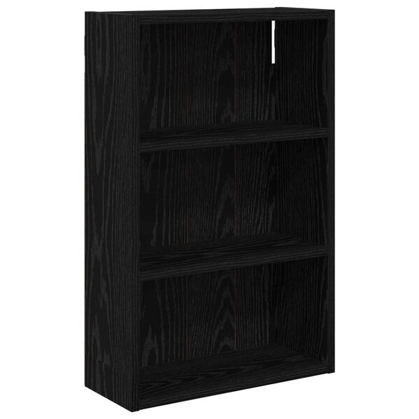 vidaXL Armario de pared para ba&ntilde;o Roble Negro 40 x 16 x 62,5 cm