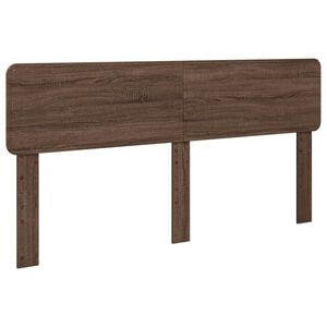vidaXL Cabecero Roble Marr&oacute;n Madera contrachapada