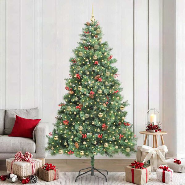 vidaXL &Aacute;rbol de Navidad artificial Verde 240 cm PVC y Metal