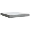 vidaXL Cama box spring con colch&oacute;n tela gris claro 180x200 cm