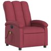 vidaXL Sill&oacute;n de masaje reclinable el&eacute;ctrico tela rojo tinto