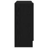 vidaXL Vitrina Roble Negro 120 x 30,5 x 70 cm Madera contrachapada