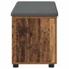 vidaXL Banco de entrada con coj&iacute;n Madera vieja 80 x 46 x 46 cm