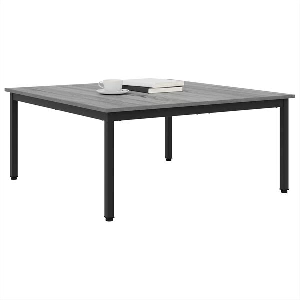 vidaXL Mesa de Caf&eacute; Gris Sonoma 100 x 100 x 45 cm Madera de ingenier&iacute;a