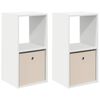 vidaXL Mesita de Noche 2 uds. 35 x 32 x 68,5 cm Madera de ingenier&iacute;a