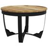 vidaXL Mesa de centro madera maciza de mango sin tratar 60x40 cm