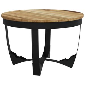 vidaXL Mesa de centro madera maciza de mango sin tratar 60x40 cm