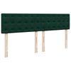 vidaXL Estructura de cama otomana con colch&oacute;n verde oscuro 180x200 cm