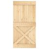 vidaXL Puerta NARVIK Natural 100 x 210 cm Madera de Pino S&oacute;lido