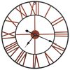 vidaXL Reloj de pared de metal rojo 58 cm