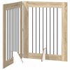 vidaXL Puerta para perros plegable con soportes 2 pcs Roble Sonoma