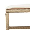 vidaXL Set comedor de jard&iacute;n 17 pzas con cojines rat&aacute;n sint&eacute;tico beige