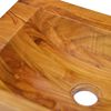vidaXL Lavabo de madera maciza de teca 50x35x10 cm
