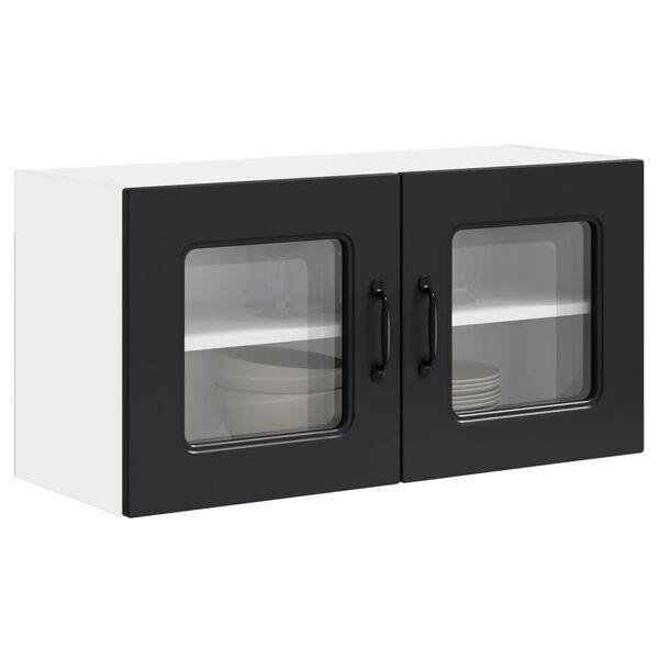 vidaXL Mueble de Cocina Kalmar Negro 80 x 31 x 40 cm