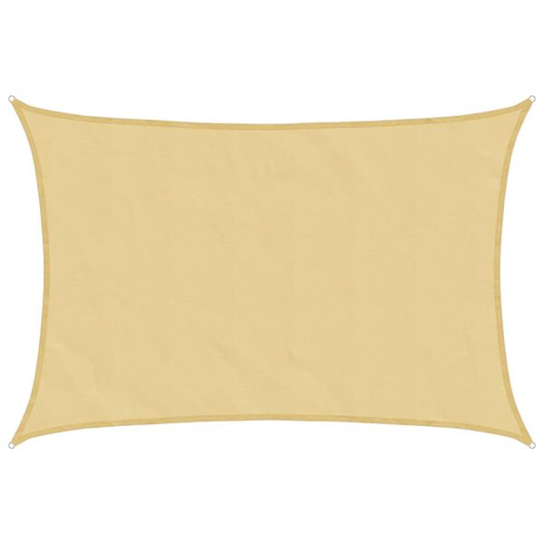 vidaXL Toldo de vela poli&eacute;ster oxford 100% arena 6x5 m