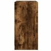 vidaXL Armario auxiliar puertas de vidrio roble ahumado 68x37x75,5 cm
