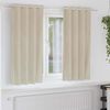 vidaXL Cortinas opacas 2 pcs Crema 140 x 175 cm Terciopelo