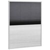 vidaXL Mosquitera plisada para ventanas aluminio 80x100cm com sombrilla