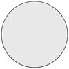 vidaXL Espejo de pared redondo negro &Oslash; 60 cm