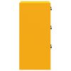 vidaXL Mueble archivador con caj&oacute;n Amarillo Mostaza 44 x 50 x 106.5 cm