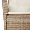 vidaXL Set comedor de jard&iacute;n 7 pzas con cojines rat&aacute;n sint&eacute;tico beige