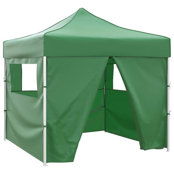 vidaXL Carpa de Fiesta Verde 291 x 291 x 315 cm Tela Oxford