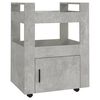 vidaXL Carrito de cocina madera contrachapada gris hormig&oacute;n 60x45x80cm