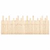 vidaXL Cabecero de cama de pared madera maciza de pino 204x3x80 cm